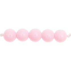 24 Perles rondes 10 mm - rose