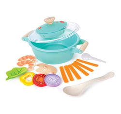 Little chef cooking and steam playset – Ensemble de soupe avec legumes - Hape - Aqua