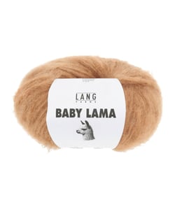 Pelote de laine BABY LAMA - Lang Yarns - Fil noble, moelleux et isolant thermique 0059 orange
