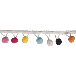 Galon de pompons, Colore, 3cm, 2m