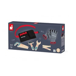 Ceinture Outils et Gants Bricolage - Janod - Rouge