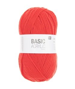 Pelote de laine à tricoter BASIC ACRYLIC CHUNKY - 100GR - Rico Design 004 Rouge