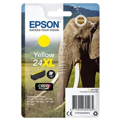 EPSON Cartouche d'encre T2434 XL Jaune - Eléphant (C13T24344012)