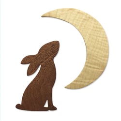 Gabarit de découpe pour machine - Sizzix Bigz - Lapin et Lune par Olivia Rose