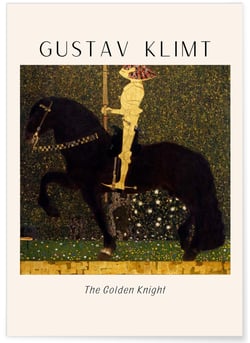Affiche Gustav Klimt « The Golden Knight » | A3 : 29,7x42cm