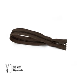 Fermeture éclair Z54 - moulée 6mm Séparable - 30 cm