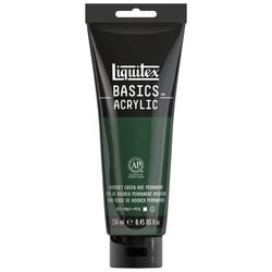 Peinture Acrylique en tube vert de hooker permanent 250ml - Liquitex Basics