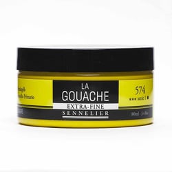 Gouache - Extra-fine - Jaune primaire - 574 - Sennelier - Pot de 100ml - Beaux-arts
