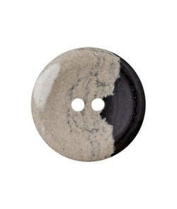 Carte de 3 boutons Recyclés 20mm bleu Foncé - Union Knopf Ecru