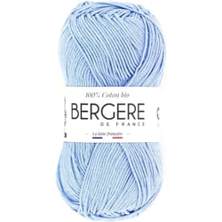 Pelote de laine - Ciel - 100% coton bio - 3mm - Tricot et crochet - Bergère de France