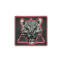 Ecusson thermocollant fluo panthère 6cm x 5cm