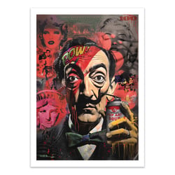 Affiche 30x40 cm - Dali go to the USA - Pablo Costa