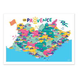 Affiche 30 x 40 cm - Provence - Sté!