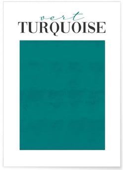 Poster Vert Turquoise | A3 : 29,7x42cm