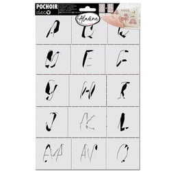 2 pochoirs de décoration - Alphabet