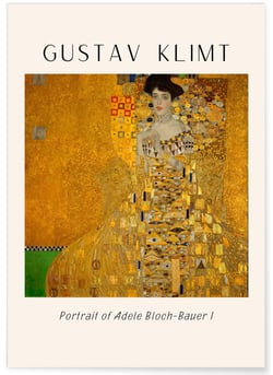 Affiche Gustav Klimt « Portrait of Adele Bloch-Bauer I » | A3 : 29,7x42cm