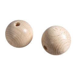 Boules en bois ø 30 mm percées 6 mm 4 pièces
