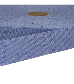 Bobine 20m sangle chinée bleu roi
