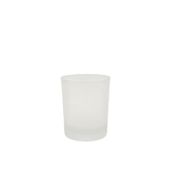 Verre à bougie satiné 250 ml / bougie 180 g