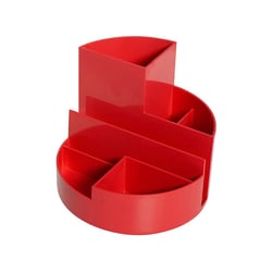 Organisateur de bureau rundbox rouge 6 compartiments - Maul
