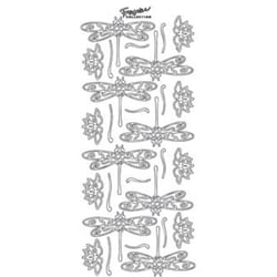 PEEL OFF'S  LIBELLULES ARGENT 05x232