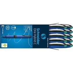 Stylo roller SCHNEIDER One Hybrid C 05 - Vert - Pointe conique - Lot de 10