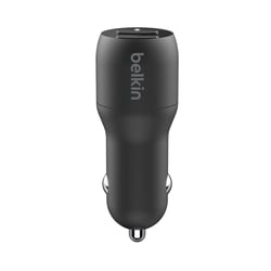 Belkin Chargeur Voiture Double USB-A 24W Universel BoostCharge Compact Noir