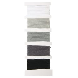 Fil en coton StitchetKnot, 5 couleurs chaque 10m en , gris granite