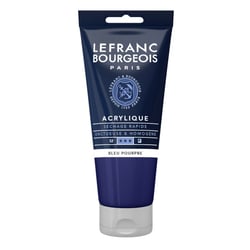 Peinture acrylique - Bleu pourpre - 045 - Fine - Lefranc Bourgeois - Tube 80ml