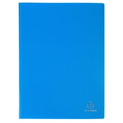 Protège-documents en polypropylène 5/10e OPAK pochettes Cristal 100 vues - A4 - Bleu clair - x 10 - Exacompta