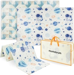 Tapis D'éveil Bébé Mousse, Motifs Espace - Tapis D'éveil Pliable 2 faces 180*120
