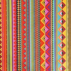 Tissu Coton Imprimé Arty Motifs aztèques multicolores