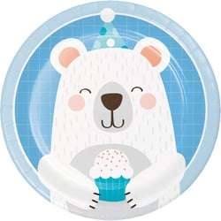 8 Petites Assiettes Baby Ours