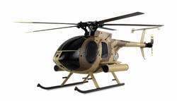 Hélicoptère RC AFX MD500E Brushless 325mm 6 voies militaire