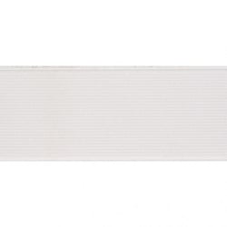 Bobine élastique côtelé 25m Blanc
