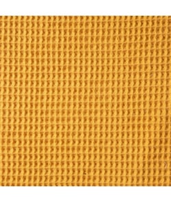 Tissu coton Nid d'Abeille de 150 cm de largeur Moutarde Jaune vendu par 50 cm