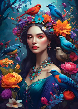 Puzzle 1000 pièces - Diana - Soul of Nature Collection - Bluebird Puzzle