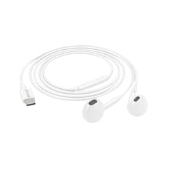 Mayaxess Écouteurs Filaires pour Samsung Galaxy S26 Plus USB-C avec Micro intégré Blanc
