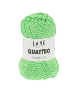 Fil à tricoter 100% coton QUATTRO - Lang Yarns 317 Vert