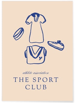 Affiche Tennis Club : The Sport Club | A3 : 29,7x42cm