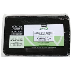 Pain d'argile sans cuisson Autodurcissant - Noir - 1,5 kg