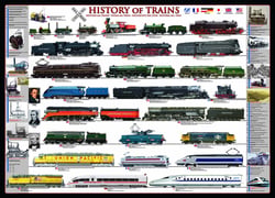Puzzle 1000 pièces Eurographics Histoire des trains