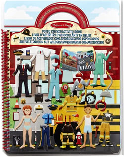 Livret d'autocollants relief repositionnables métiers - Melissa & Doug