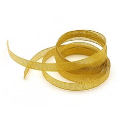 10 Mètres de RUBAN ORGANZA DORE Or largeur 3 mm - creation bijoux perles scrapbooking