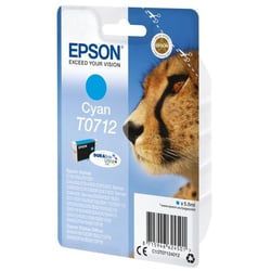 EPSON Cartouche d'encre T0712 Cyan - Guépard (C13T07124012)