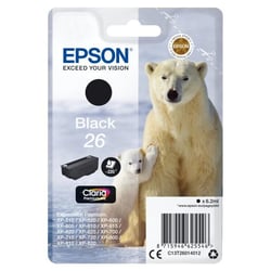EPSON Cartouche d'encre T2601 Noir - Ours polaire (C13T26014012)