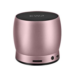 Enceinte Bluetooth Portable Mini Hifi Stereo Bass Puissante Metal Subwoofer Or Rose YONIS