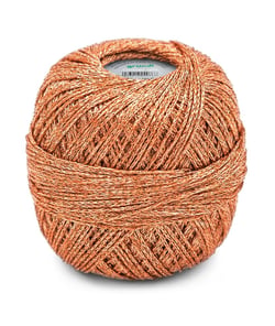 Fil à tricoter brillant GLITTER - Grundl 8221 Orange