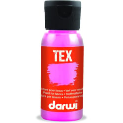 Peinture pour tissus - Nacré rose - Opaque - Peinture à l'eau - Tex - Darwi - 50ml