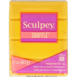 Souffle ocre jaune - pâte 48 gr - Sculpey